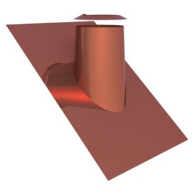 Dachdurchführung 36°-45° mit Bleirand und Wetterkragen aus Kupfer für Tecnovis TEC-DW-Classic