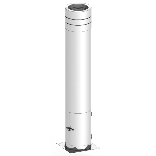 Teleskopstütze 480 - 1120 mm inkl. Teleskopkopf - doppelwandig - Tecnovis TEC-DW-Standard