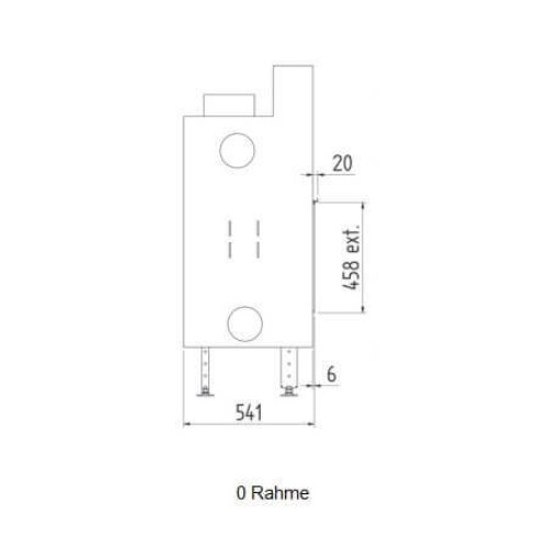 M-Design - 4 Seiten Rahmen für 1300H, 550V, 850V, 1000V, 1150V Kaminzubehör