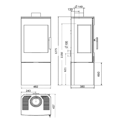 Haas und Sohn WIEN-II easy Kaminofen 6 kW