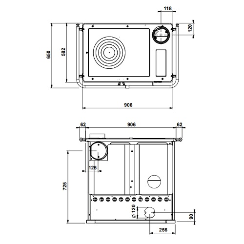 La Nordica Rosa 5.0 Steel Holzherd 8,8 kW