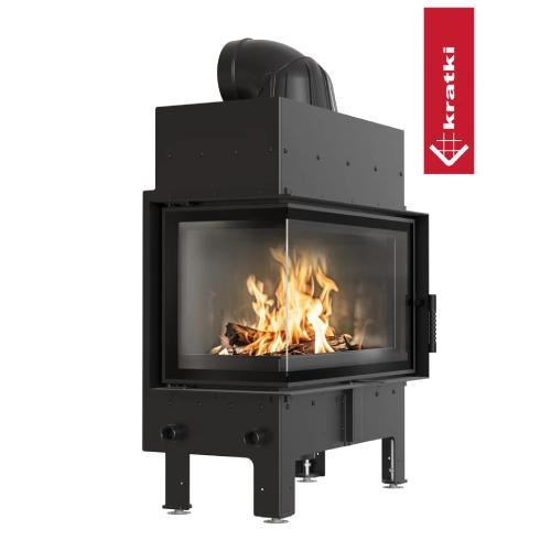 Kratki Floki M Kamineinsatz 10 kW Eckkamin