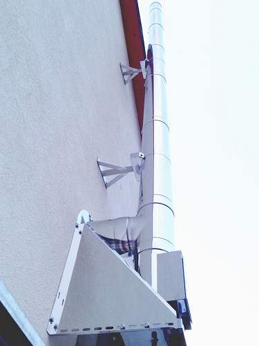Edelstahlschornstein Bausatz Ø 80 mm / doppelwandig / Reuter DW-GREEN