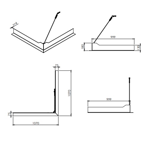 DRU - Tragrahmen für Maestro 60/2 RCH/Tall RCH - Maestro 80/2 RCH Gaskaminzubehör