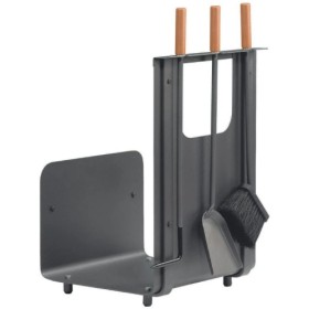 Kaminzubehör - Holzkorb + Kaminbesteck, 3-teilig - Lienbacher