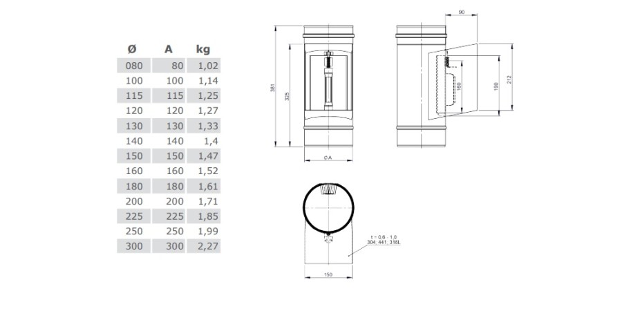Reinigungselement mit Kasten und Deckel 210 x 140 mm - einwandig für Tecnovis EW-SILVER