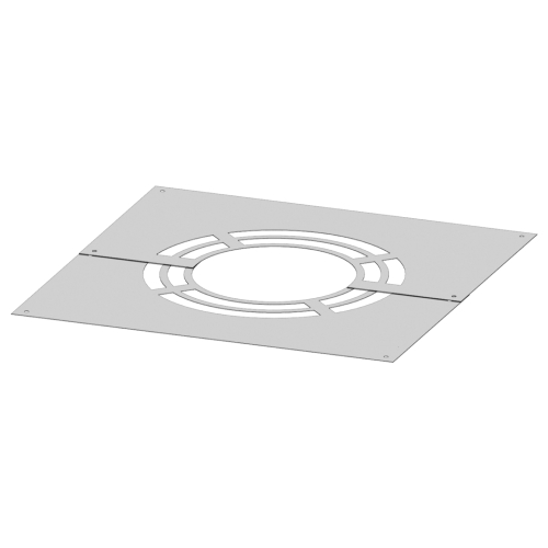 Deckenblende für Hinterlüftung, zweiteilig 0° - doppelwandig - Tecnovis TEC-DW-Standard