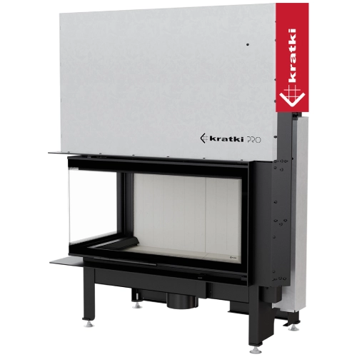 Kratki Nadia 14 Kamineinsatz 14 kW Eckkamin