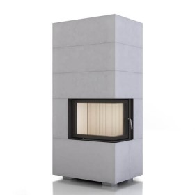 Brunner BSK 12, Eckkamin Kaminbausatz 7 kW Drehtür