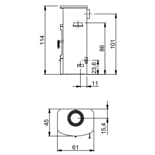 Max Blank Atlanta WF Kaminofen 6,5 kW