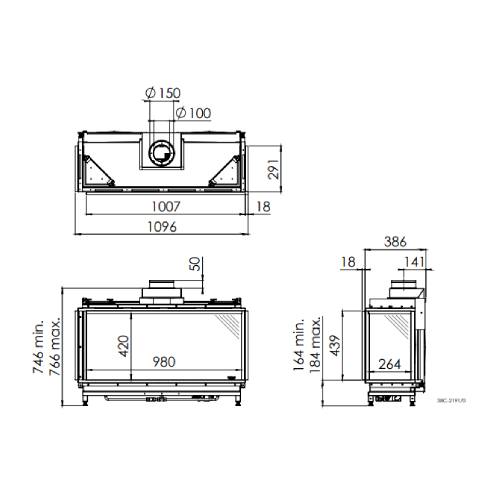 DRU Global 100 BF Corner RCE Gaskamin