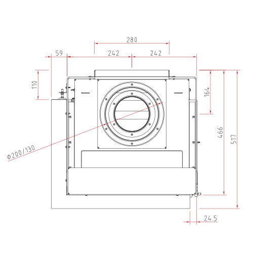 Schmid Ekko G L 45 Gaskamin