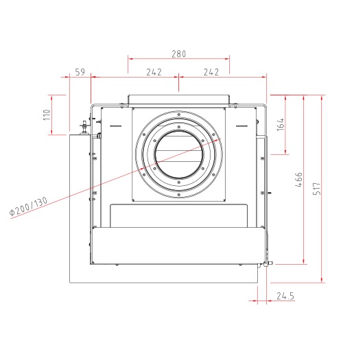 Schmid Ekko G L 45 Gaskamin