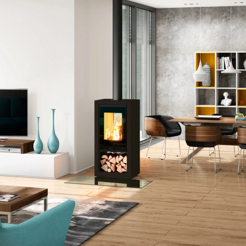 Spartherm Ambiente A8 Kaminofen 6 kW Speicherofen Durchsicht