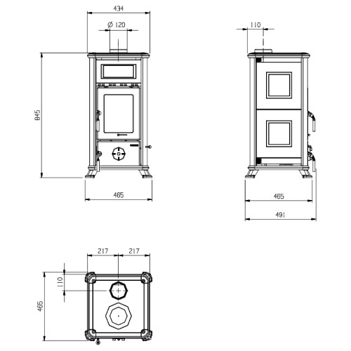 La Nordica Dorella L8 X Kaminofen 6,8 kW