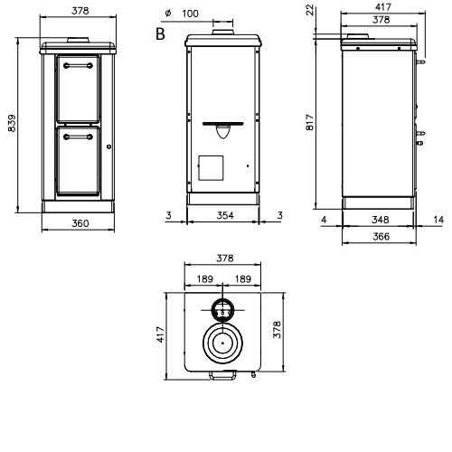 Kaminofen La Nordica Mignon 4kW