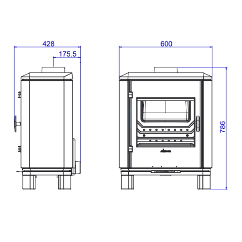 Invicta Carolo Zen Kaminofen 8 kW