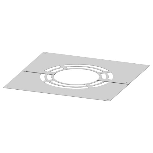 Deckenblende für Hinterlüftung, zweiteilig 0° für Tecnovis TEC-DW-Classic und TEC-DW-Silver