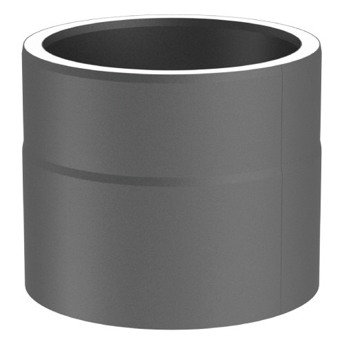 Ofenrohr - doppelwandig - Längenelement 150 mm gussgrau - Tecnovis TEC-Protect Ofenrohr - doppelwandig - Längenelement 150 mm gussgrau - Tecnovis TEC-Protect