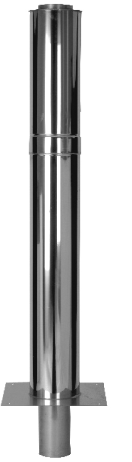 Doppelwandige Schornsteinverlängerung – 1500 mm wirksame Höhe