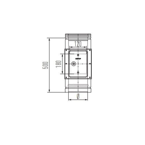 Reinigungselement bis 600° C - doppelwandig - Schiedel Metaloterm MF
