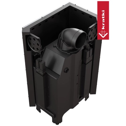 Kratki MBM Kamineinsatz 10 kW Eckkamin Schiebetür
