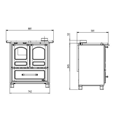 La Nordica Family 3,5 Holzherd 6,5 kW
