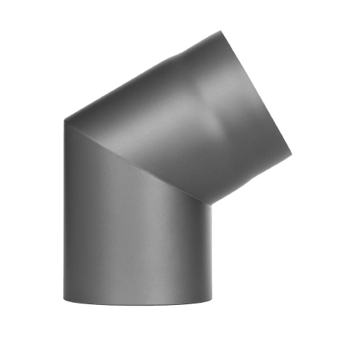Ofenrohr - Winkel 60° ohne Tür gussgrau - Tecnovis TEC-Stahl
