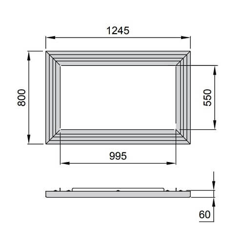 La Nordica - Verkleidung - Cornice Maiolica Oro Craquelé 100 Kaminzubehör