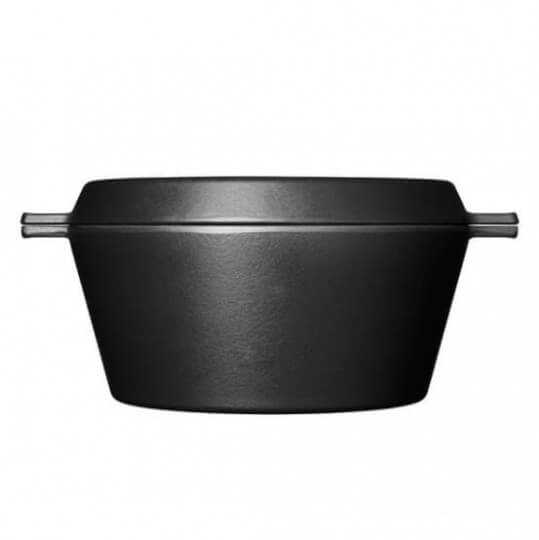 Grillzubehör Morsoe - Multi-cocotte Gussbräter mit Bratplatte 4,6 L