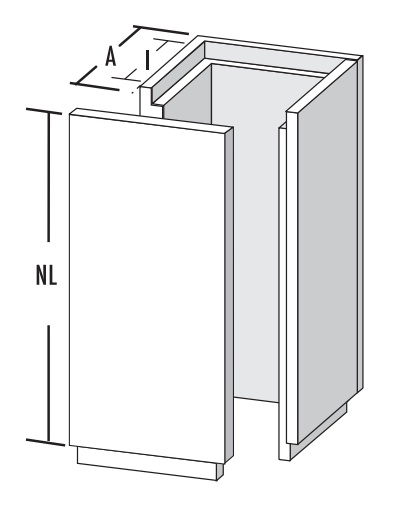 Leichtbauschornstein - Schachtelement 1200 mm (Nutzlänge 1170 mm), Frontplatte lose - Raab L90