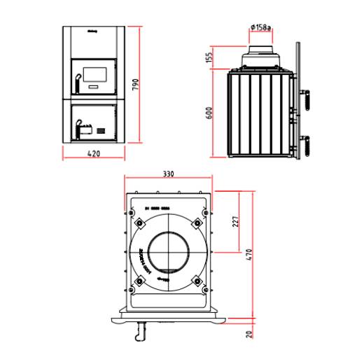 Olsberg Format 6 Heizeinsatz 6 kW