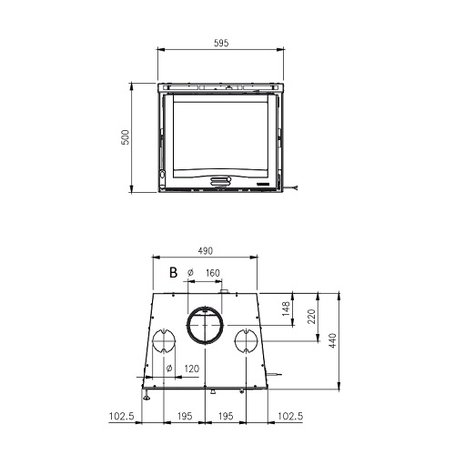 La Nordica Inserto 60 | 4.0 - Ventilato Kamineinsatz 6,5 kW