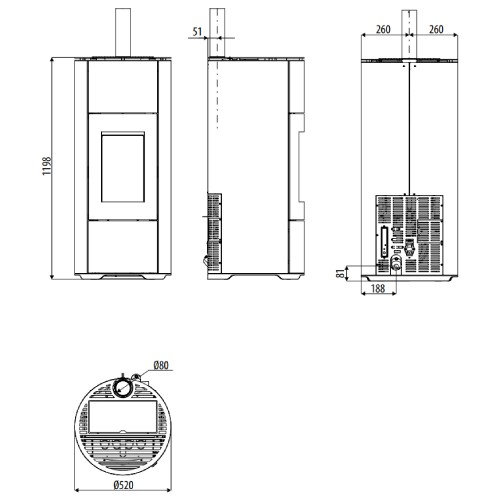 MCZ HALO Air 8 UP! M1 Pelletofen 8,1 kW