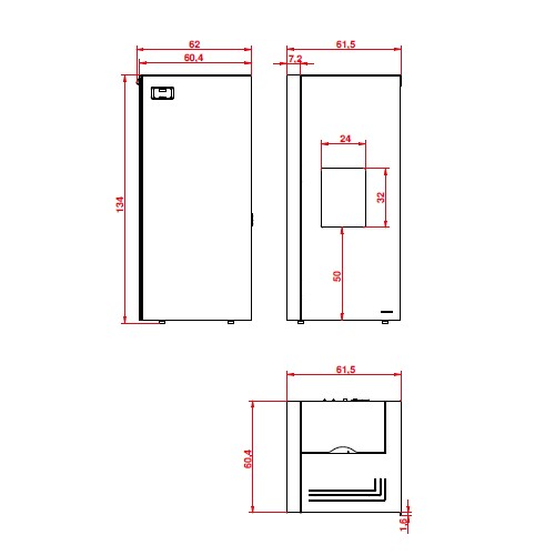 Palazzetti Ecofire Dadò Idro 10 Pelletofen 10,3 kW wasserführend