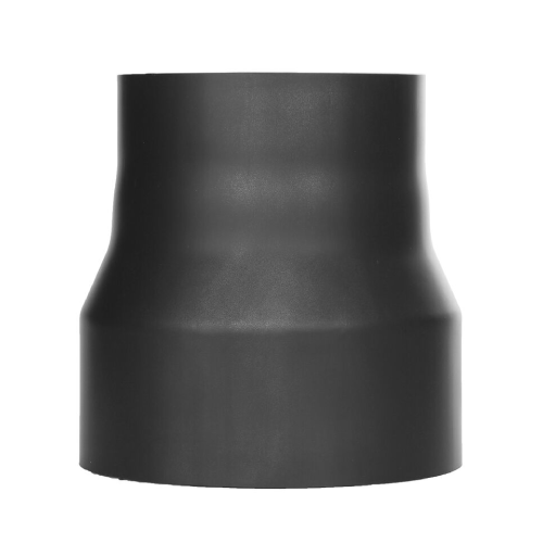 Ofenrohr - Reduzierung lackiert schwarz - Tecnovis TEC-Stahl