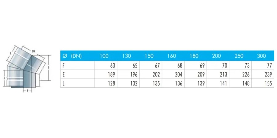 Bogen 30° - doppelwandig - Raab DW-FU