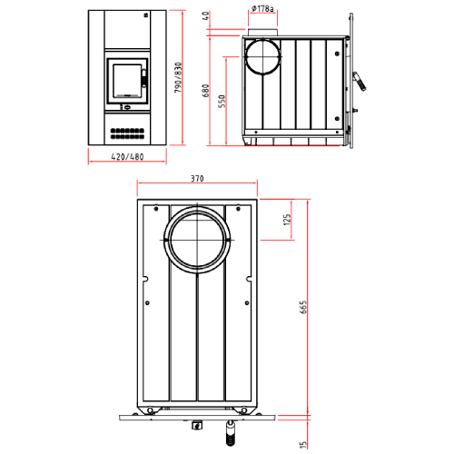 Olsberg Concept 12 Heizeinsatz 12 kW