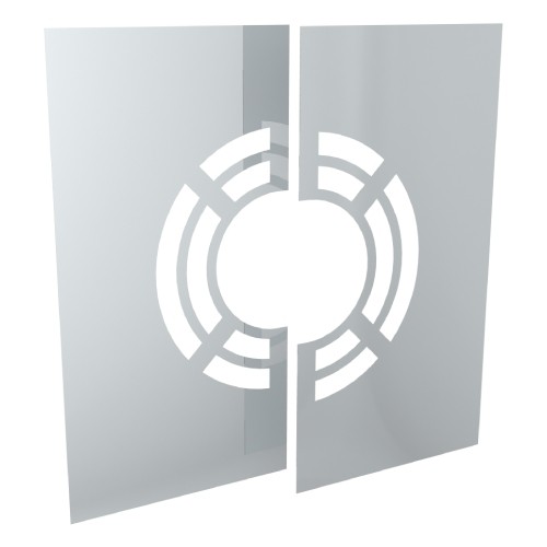 Deckenblende für Hinterlüftung, zweiteilig 0° - doppelwandig - Tecnovis TEC-DW-Design Deckenblende für Hinterlüftung, zweiteilig 0° - doppelwandig - Tecnovis TEC-DW-Design