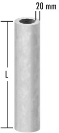 Dämmrohr 20 mm - einwandig - Raab EW-FU