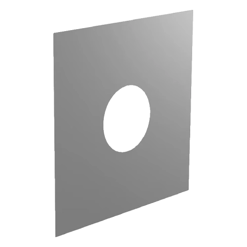 Wand-/Deckenblende einteilig 0° - doppelwandig - Tecnovis TEC-DW-CLASSIC
