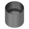 Vorschau: Ofenrohr - Längenelement 150 mm mit Kondensatring (ohne Einzug) - gussgrau - Tecnovis TEC-Stahl