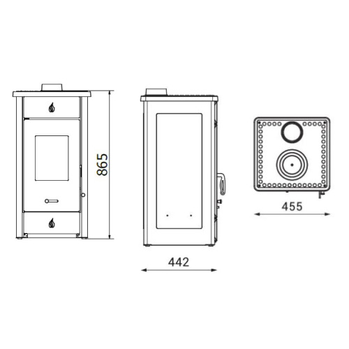 Wamsler Luke Kaminofen 8 kW