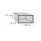 Vorschau: Kaminzubehör Skantherm - Strahlschutzeinsatz für Optik-Box für 40,0 cm breite Box, Wand