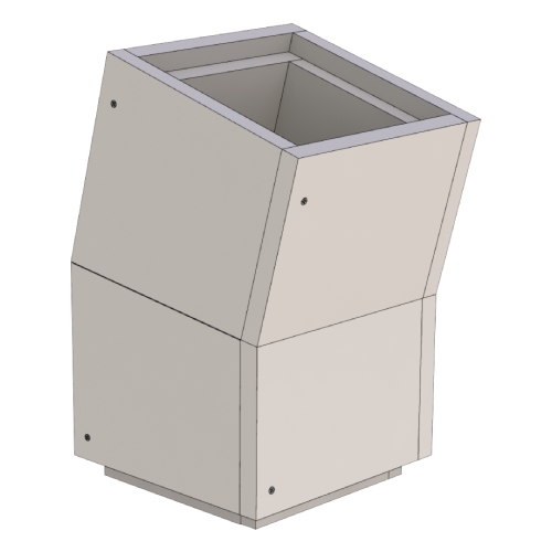 Leichtbauschornstein - Winkel 15° - Tecnovis TEC-LS-F