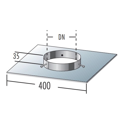 Schachtabdeckung mit Schachtmaße 400x400 mm - einwandig - Raab EW-FU