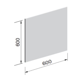Poll System - Strahlungsplatte aus Calciumsilikat 600x600 mm