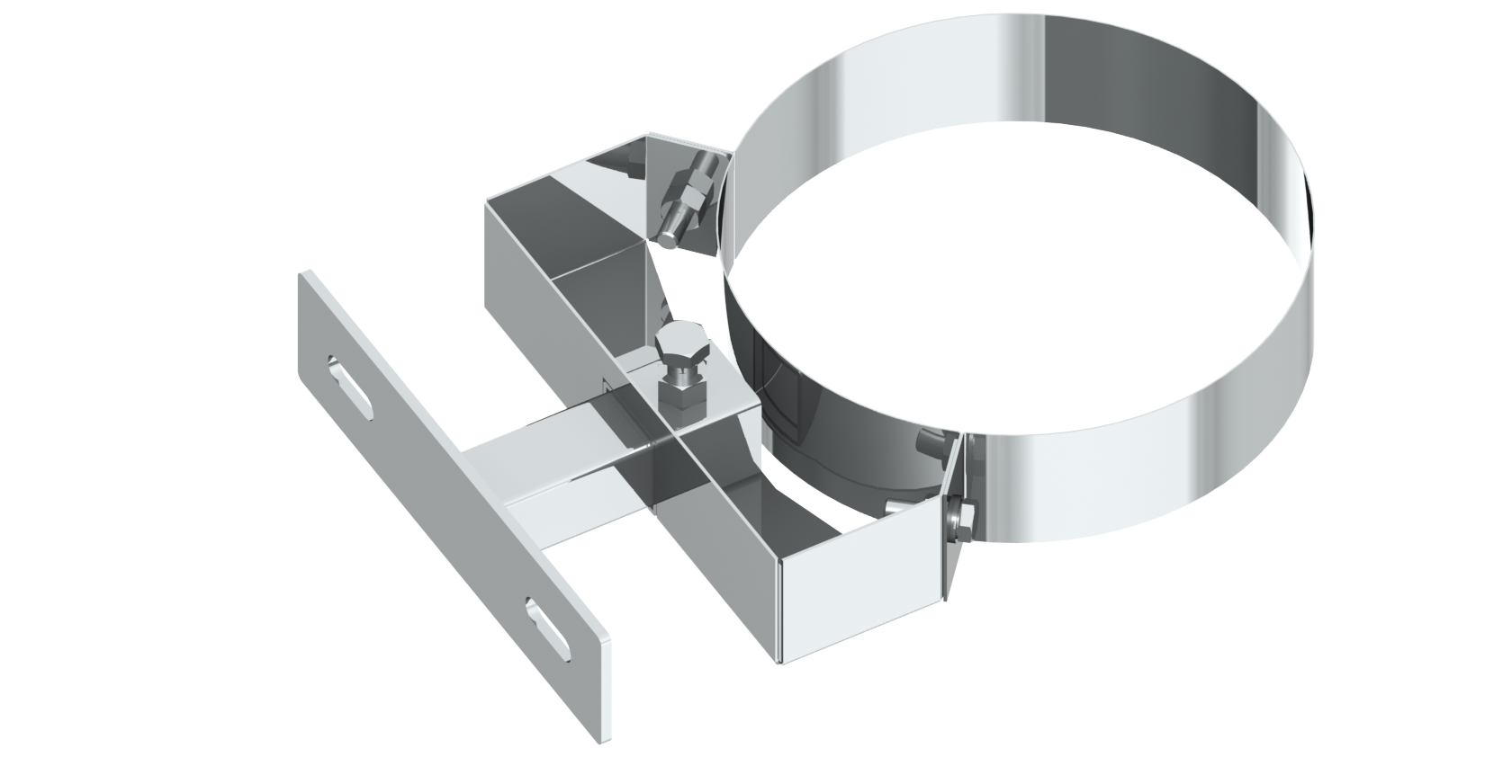 Wandabstandshalter 50 - 150 mm - konzentrisch für Tecnovis TEC-LAS-PP und TEC-LAS-Deco