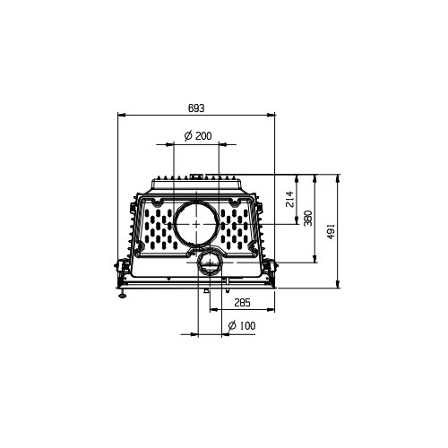 La Nordica Focolare 70 Piano Kamineinsatz 9,1 kW