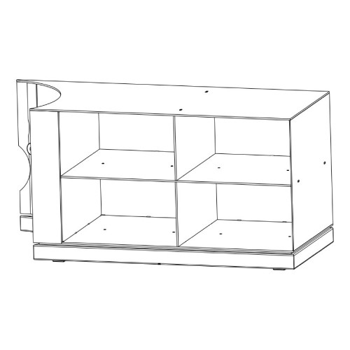 Austroflamm - Beistellbox rechts, b = 68,1 cm, h = 41,1 cm Kaminzubehör